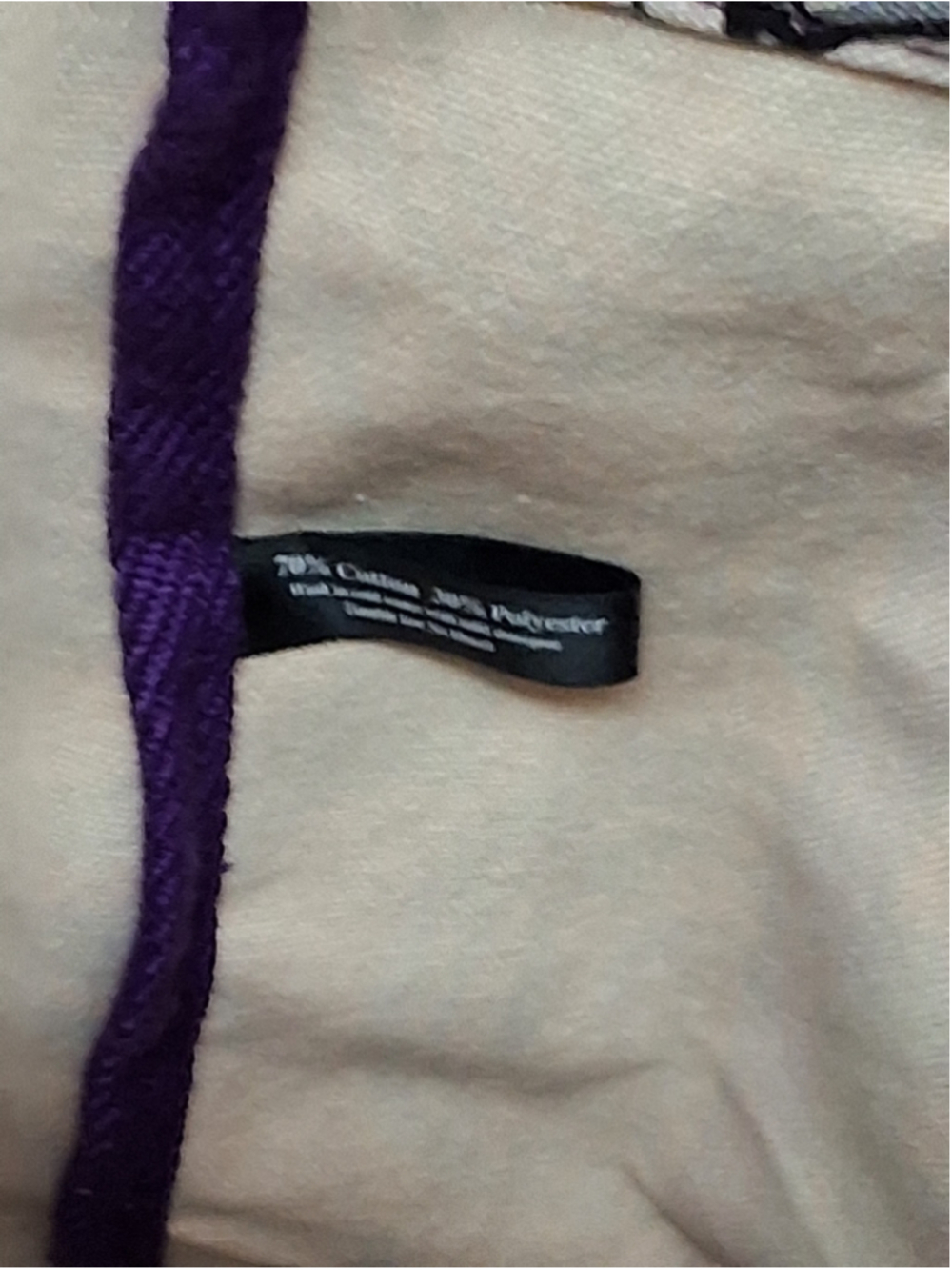 Brighton LOVE Canvas Large Tote Bag White Purple - Picture 7 of 7